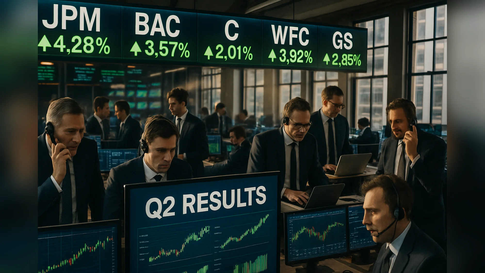 Five US banks post blowout Q2 profits as trading rebounds