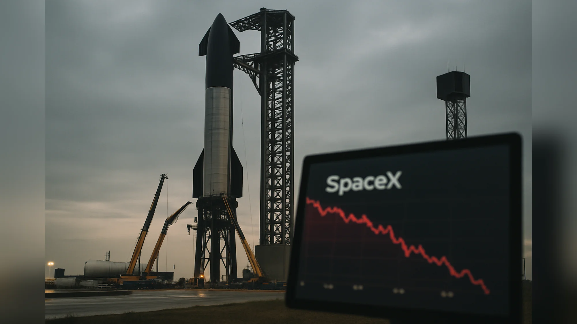 SpaceX shares fall below IPO price, $100bn wiped