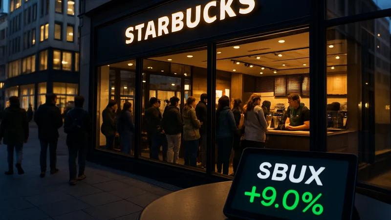 Starbucks stock jumps 9% after raising full-year guide